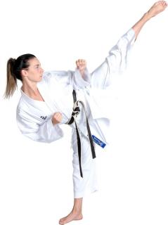 Karate-Gi   Premium Kumite  , aprobat WKF, Hayashi, Alb, 130 cm
