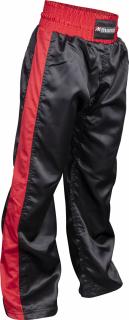 Kickboxing pants for Kids - size XXS   140 cm, black-red