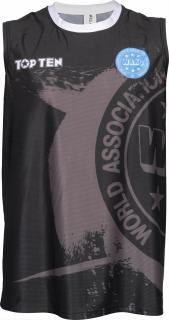 Maieu aprobat WAKO , œWAKO Kick Light,  , Top Ten, Negru, XL