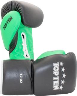 Manusi box   Profi  , Top Ten, Negru-Verde, 14oz