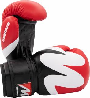 Manusi box   Wave  , Manus, Rosu-Negru, 10oz Taietura slim