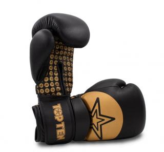 Manusi de box Star Wrist, Top Ten, negru-auriu, 16 OZ