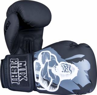 Manusi de box , zGorilla Mixfight,   - alb -negru, 6 oz