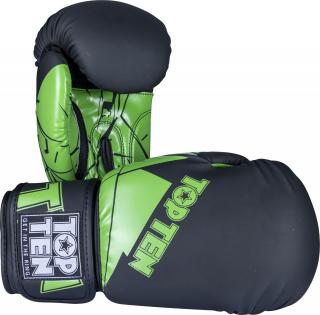 Manusi de box , zSplitter,   - 12 oz, negru -verde