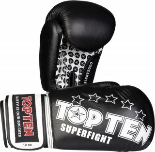 Manusi de box , zSuperfight 3000, œ Top Ten, negru, 18oz