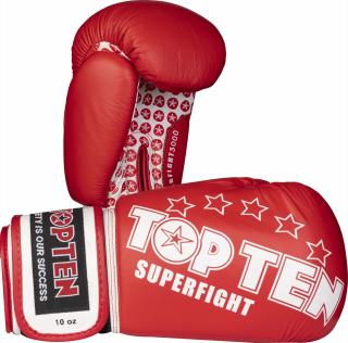 Manusi de box , zSuperfight 3000, œ Top Ten, rosu, 10oz