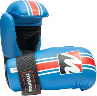 Manusi de kickboxing aprobate WAKO , Manus, albastru, M
