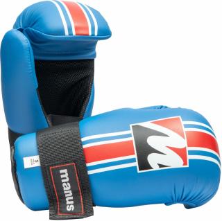 Manusi de kickboxing aprobate WAKO, Manus, albastru, XS