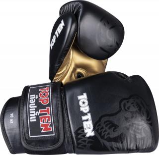 Manusi de sparring IFMA, , zAjarn,  , Omologate IFMA, Top Ten, Negru, 16 OZ