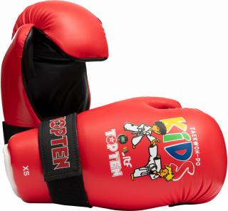 Manusi de Taekwon-do,   ITF KIDS   omologate ITF, Top Ten, Rosu, XS