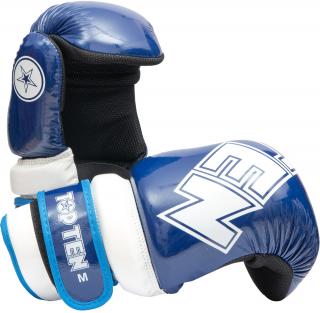 Manusi Pointfighter , œGlossy Block,  , omologat WAKO, albastru-alb, marime L