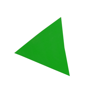 Marker din cauciuc forma triunghi, Verde
