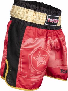 Pantaloni Kickbox , œPower Ink,   - rosu-auriu, marime XS