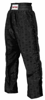 Pantaloni Kickboxing, Classic, aprobat WAKO, Top Ten, Negru, 110 cm