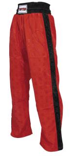 Pantaloni Kickboxing, Classic, aprobat WAKO, Top Ten, Rosu, 120 cm