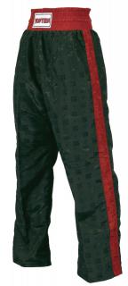 Pantaloni Kickboxing, Classic, aprobat WAKO, Top Ten, Rosu-Negru, 2XL