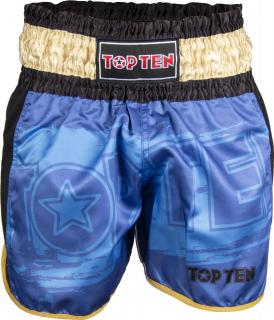 Pantaloni kickboxing   Power Ink  , Top Ten, Albastru, XS