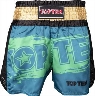 Pantaloni kickboxing   Power Ink  , Top Ten, Turcuaz, XS