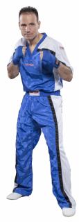 Pantaloni kickboxing , zMesh,   - dimensiunea L   180 cm, albastru -alb