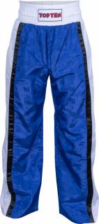 Pantaloni Kickboxing , zMesh,  , Top Ten, Albastru-Alb, 130 cm