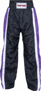 Pantaloni Kickboxing , zMesh,  , Top Ten, Negru-Mov, 130 cm