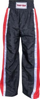 Pantaloni Kickboxing , zMesh,  , Top Ten, Negru-Rosu, 100 cm