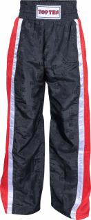Pantaloni Kickboxing , zMesh,  , Top Ten, Negru-Rosu, 150 cm
