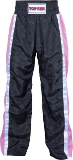 Pantaloni Kickboxing , zMesh,  , Top Ten, Negru-Roz, 150 cm