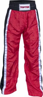 Pantaloni Kickboxing , zMesh,  , Top Ten, Rosu-Negru, 150 cm