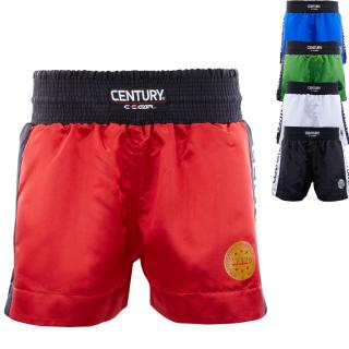 Pantaloni scurti C-GEAR Kickboxing Competition, omologati WAKO, Century, Rosu Negru, S