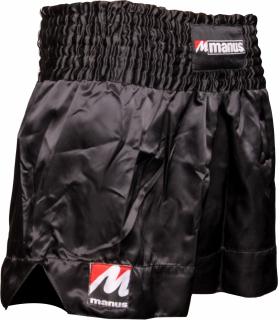 Pantaloni scurti Kickboxing Shadow, Manus, Negru, S