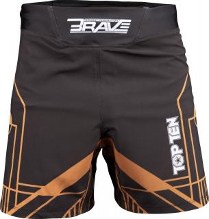 Pantaloni scurti MMA , œBRAVE,   - Negru-Auriu, marime L