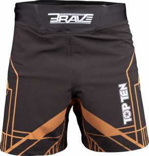 Pantaloni scurti MMA , œBRAVE,   - Negru-Auriu, marime M