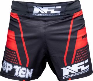 Pantaloni scurti MMA , œNFC,  , Top Ten, Rosu, L