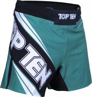 Pantaloni scurti MMA , zFight Team,  , Top Ten, Verde, L