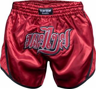 Pantaloni scurti Thaiboxing   Nong Han  , Top Ten, Rosu, L