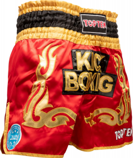 Pantaloni scurti   WAKO Kickboxing  , aprobat WAKO, Rosu, S