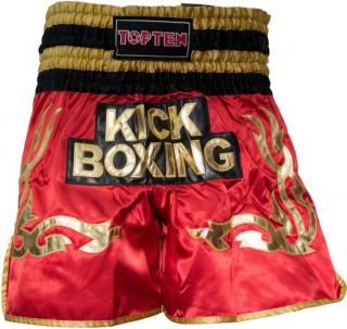 Pantaloni scurti   WAKO Kickboxing  , aprobat WAKO, Rosu, XL