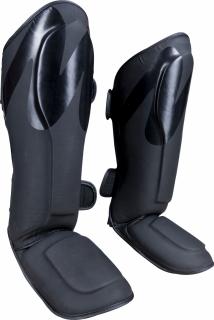 Shin and Instep Guard , œBlack n Black,   - black-black, size M