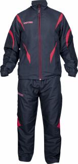 Tracksuit , œPremium Quality,   with black pants for Kids - size 128   128 cm, black-red