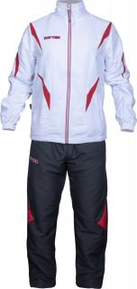 Tracksuit , œPremium Quality,   with black pants for Kids - size 152   152 cm, white-red