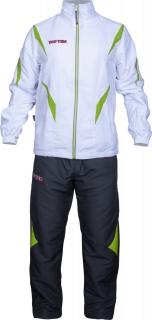 Tracksuit , œPremium Quality,   with black pants - size L   180 cm, white-green