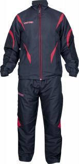 Tracksuit , œPremium Quality,   with black pants - size XL   190 cm, black-red