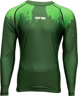 Tricou maneca lunga , œPower Ink,   , Top Ten, Verde, L