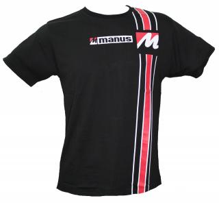 Tricou Manus, Negru-Rosu, 2XL