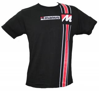 Tricou Manus, Negru-Rosu, L