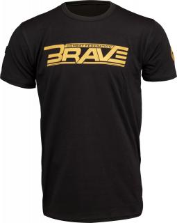 Tricou , œBRAVE x TOP TEN MMA,   - negru, marime L