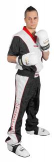 Tricou, V-Neck pentru , œKickboxing,   - negru-alb, marime XL