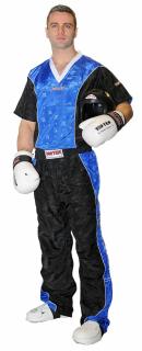 Tricou, V-Neck pentru , œKickboxing,   - negru-albastru , marime XXS