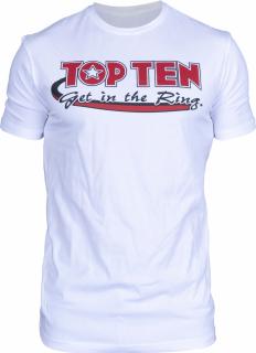 Tricou , zGet in the Ring, œ, Top Ten, Alb, M